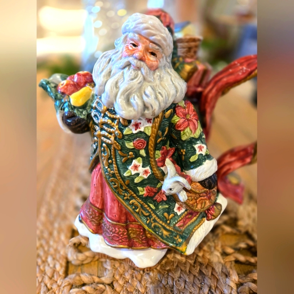 Fitz And Floyd Santa Teapot 🫖 🎅